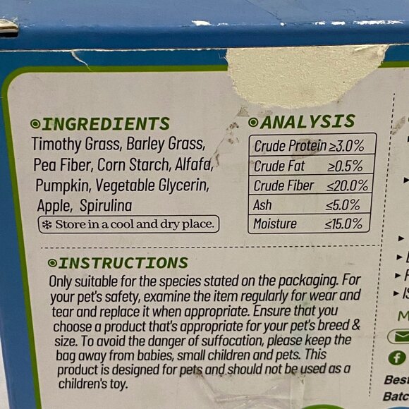 Teewy Edible Cactus Hideout Green Small Pet Rodents Dwarf Hamster Mouse Mice New - Picture 9 of 10